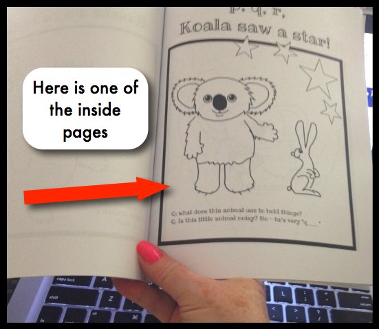 1-2-3 ABC Koala inside page spread