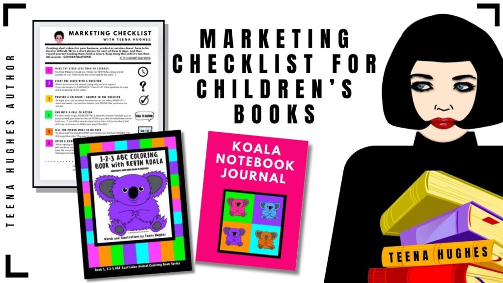 Marketing Checklist for a Children's Book by Teena Hughes