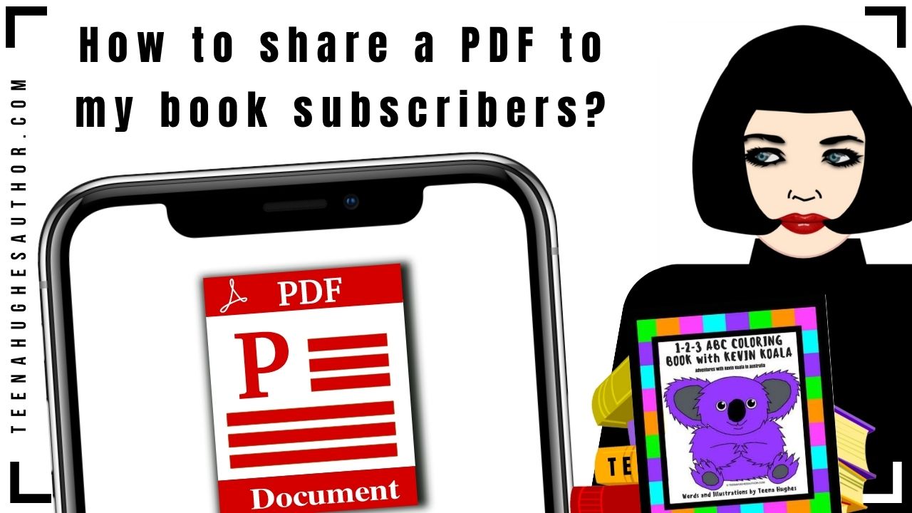 How to share a PDF to my book subscribers?