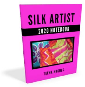 Book Mockup of Silk Atist 2020 Notebook by Teena Hughes